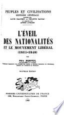 L'éveil des nationalités et le mouvement libéral, 1815-1848