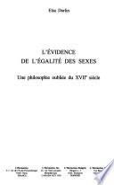L'évidence de l'égalité des sexes