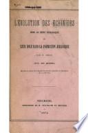 L'évolution des échinides dans la série géologique et leur rôle dans la formation Jurassique