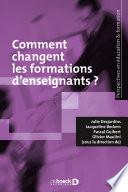 L'évolution des formations des enseignants
