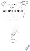 L' évolution du Droit pénal portugais