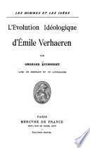 L'évolution idéologique d'Emile Verhaeren