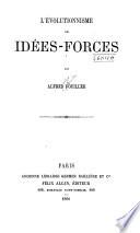L'évolutionnisme des idées-forces