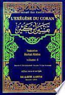 L'exégèse du Coran (Ibn kathir) 1-4 Vol 4
