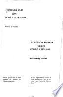 L'Expansion belge sous Léopold 1er (1831-1865)