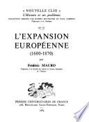 L'expansion européenne, 1600-1870