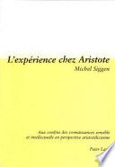 L'expérience chez Aristote