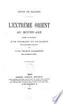 L'Extrême Orient au Moyen-Age