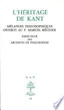 L'Héritage de Kant
