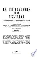 L'Herméneutique de la philosophie de la religion