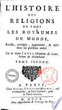 L'Histoire des religions de tous les royaumes du monde, revue, corrigée, augmentée, & mise dans un meilleur ordre. Par le sieur Jouet ... Tome premier [-quatrième]