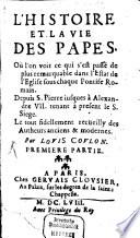 L' histoire et la vie de Papes