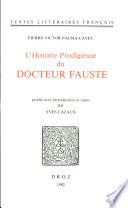 L'Histoire prodigieuse du Docteur Fauste