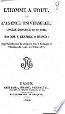 L'Homme a tout, ou L'agence universelle