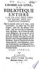 L'Homme d'un livre