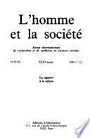 L'Homme et la société