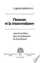 L'homme et la transcendance