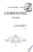 L'homoeopathie vengée