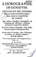 L'horographie ingenievse