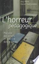 Livre L'Horreur pédagogique : Parole de profs et vérité des copies