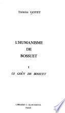 L'humanisme de Bossuet