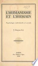 L'humanisme et l'humain