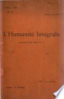 L'Humanité intégrale