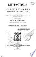 L' Hypnotisme et les états analogues au point de vue médico-légal. Les Suggestions criminelles. Cabinets de Somnambules et Sociétés de Magnétisme et Spiritisme