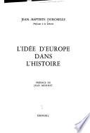 L'idée d'Europe dans l'histoire