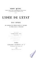 L'idée de l'état