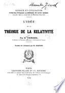 L'idée de la théorie de la relativité