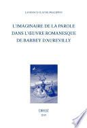 L'imaginaire de la parole dans l'œuvre romanesque de Barbey d'Aurevilly