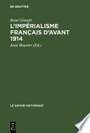 L'impérialisme français d'avant 1914