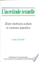 L'incertitude textuelle