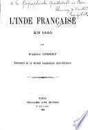 L'Inde française en 1880