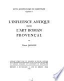 L'influence antique dans l'art roman provençal