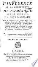 L' influence de la découverte de l'Amérique sur le bonheur du genre humain