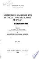 L'influence religieuse sur le droit constitutionnel de l'Iran