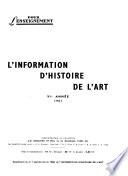 L'Information d'histoire de l'art