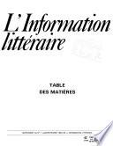 L'Information littéraire