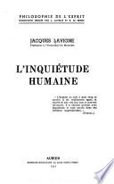 L'inquiétude humaine