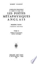 L'inspiration personelle et l'esprit du temps chez les poètes métaphysiques Anglais