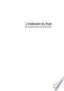 L'institution du trust dans le système mixte du droit privé écossais