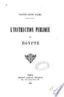 L'instruction publique en Egypte