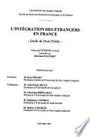 L'intégration des étrangers en France