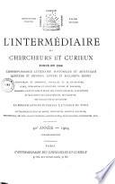 L'Intermédiaire des chercheurs & curieux