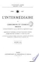 L'Intermédiaire des chercheurs & curieux
