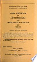 L'Intermédiaire des chercheurs et curieux