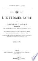 L'intermédiaire des chercheurs et curieux