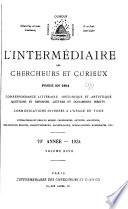 L'intermédiaire des chercheurs et curieux